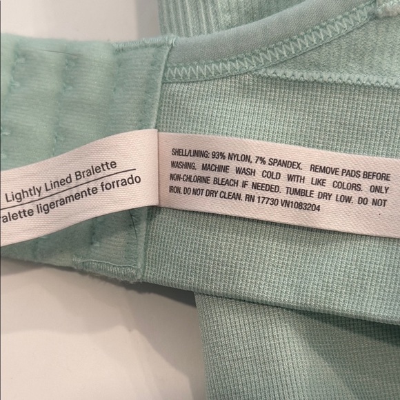 Auden XXL Lightly Lined Bralette Mint Green Crop Bra - Picture 7 of 7